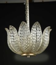A Murano glass chandelier,