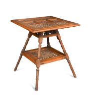 An Arts & Crafts Moorish style occasional table, possibly retailed by Liberty & Co.,