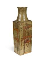 § John Dan (1930-1983), a slab-built stoneware vase,