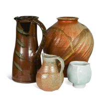 A small collection of studio ceramics,