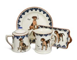 Cecil Aldin for Royal Doulton, a collection of wares from the 'Aldin's Dogs' series,