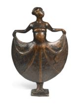 A bronze model of a dancer, 20th century,