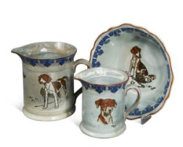 Cecil Aldin for Royal Doulton, a collection of Titanian ware pottery,