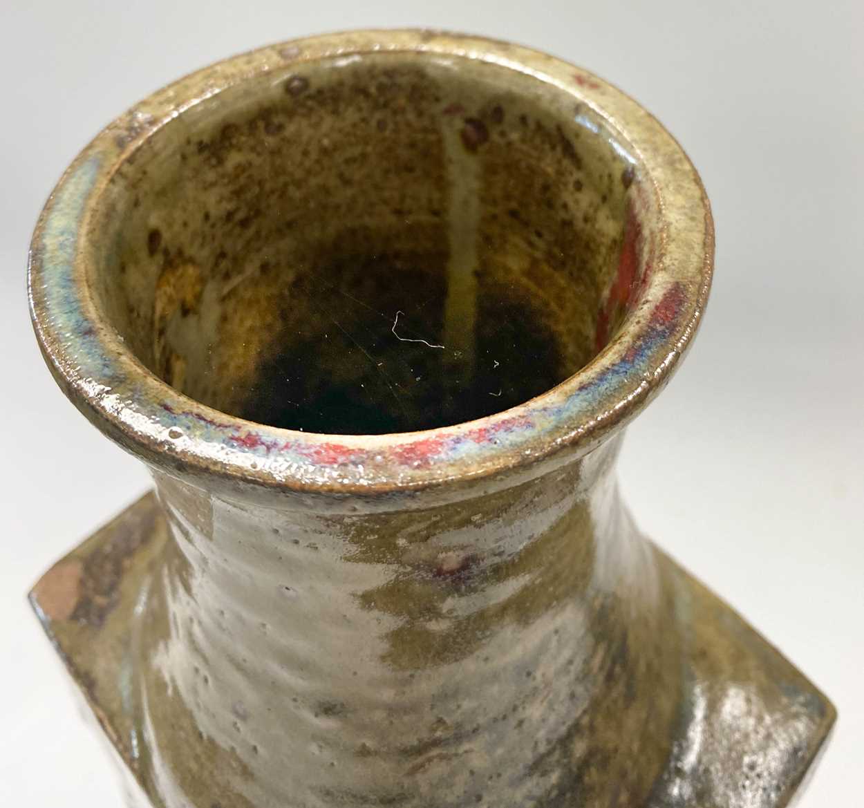 § John Dan (1930-1983), a slab-built stoneware vase, - Image 2 of 6