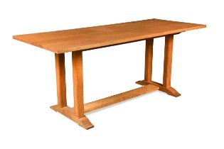 A Heal's oak refectory dining table,