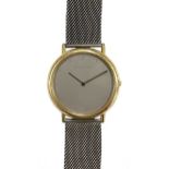 Thorup & Bonderup and Antima for Georg Jensen - A Swiss 18ct gold and steel wristwatch,