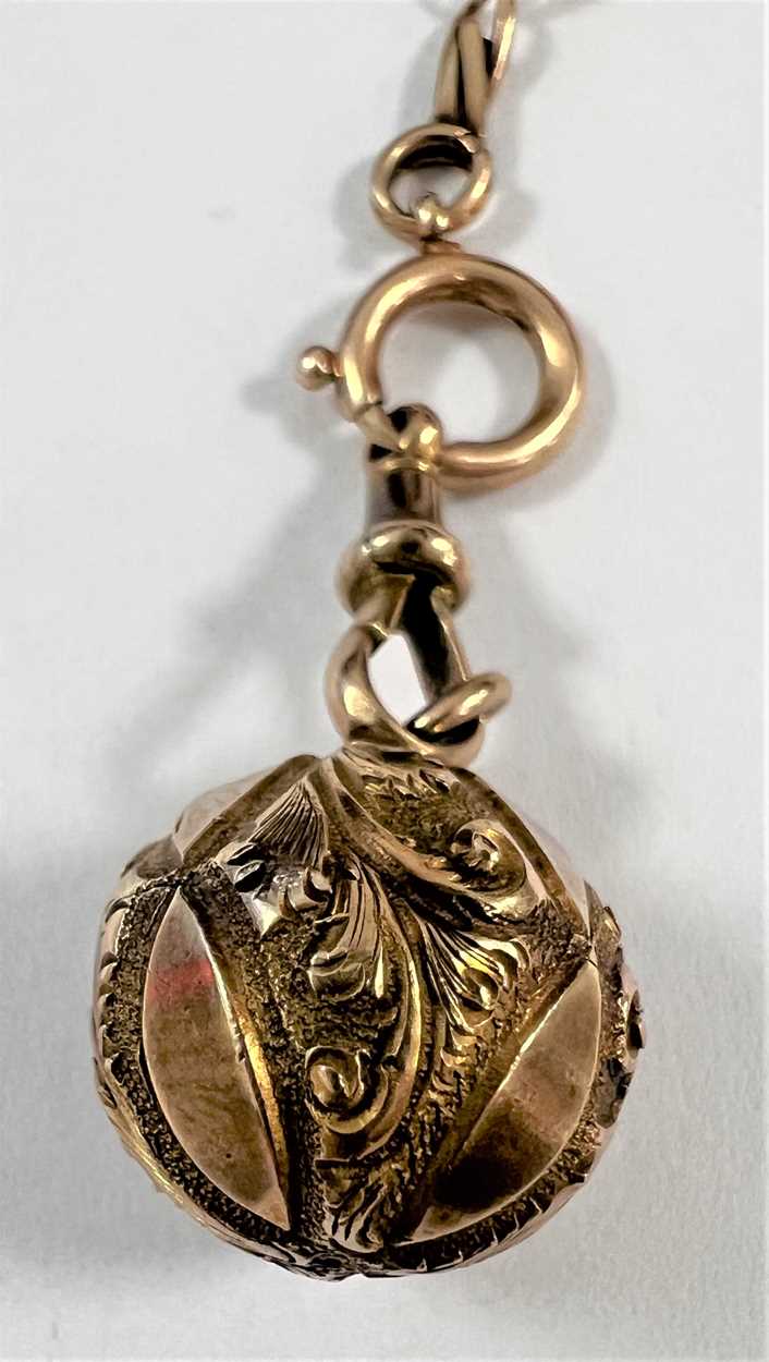 J.W. Benson, London - A Swiss 18ct gold open faced pocket watch with accompanying chain, - Image 12 of 14