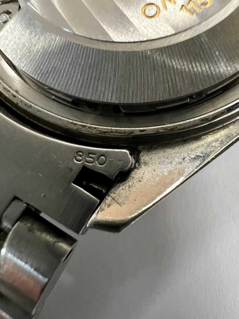 Omega - A steel 'Speedmaster' triple calendar chronograph wristwatch, - Image 5 of 10