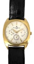 Baume & Mercier - An 18ct gold 'Milleis Power Reserve' wristwatch,