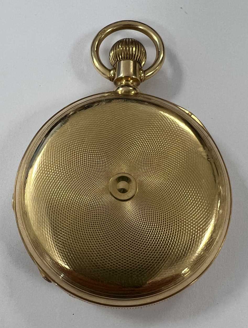 Unsigned - A Swiss 18ct gold hunter pocket watch - the case marked 'Patek & Cie., Genève', - Image 3 of 8