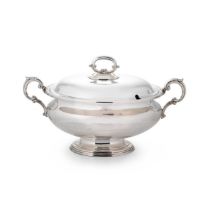 An early 20th century silver plated soup tureen,