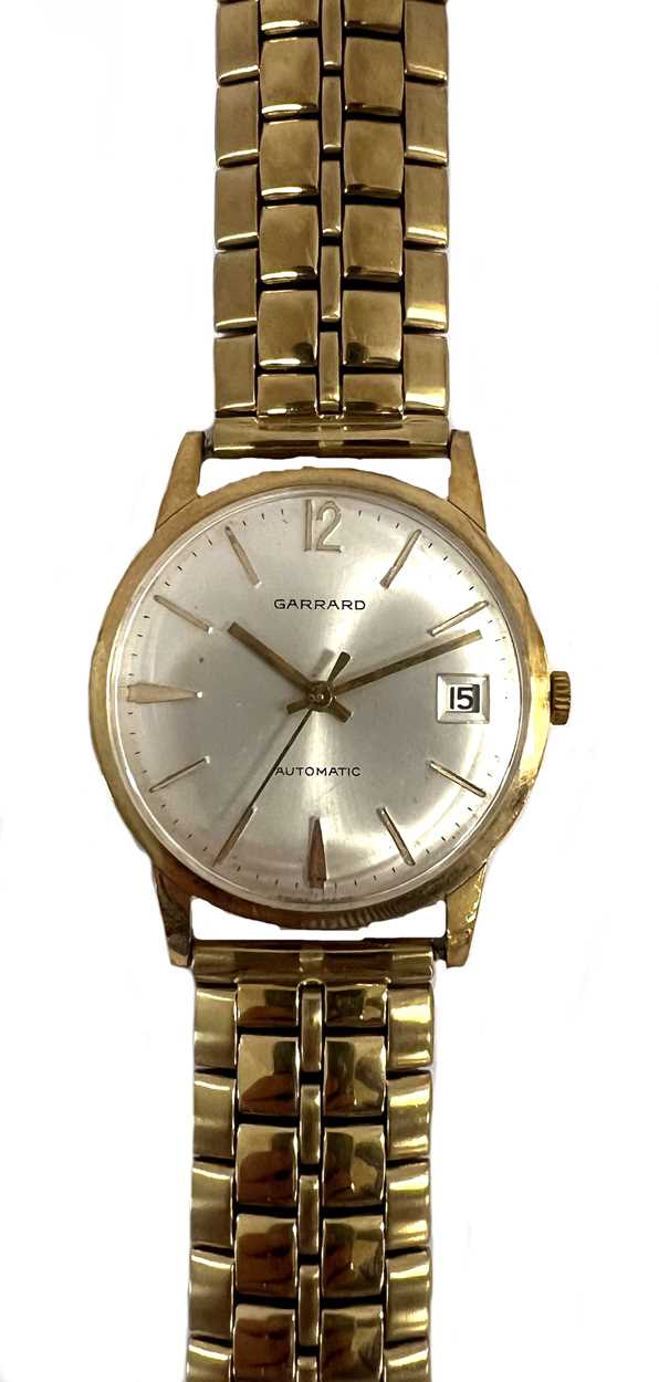 Unsigned, retailed by Garrard & Co. - A 9ct gold wristwatch,