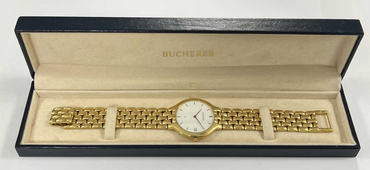 Bucherer - A Swiss 18ct gold wristwatch, - Image 9 of 11