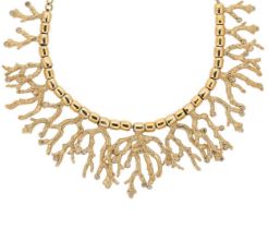 Yves Saint Laurent - A coral design necklace,