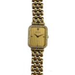 Certina - A Swiss 18ct gold diamond set wristwatch,