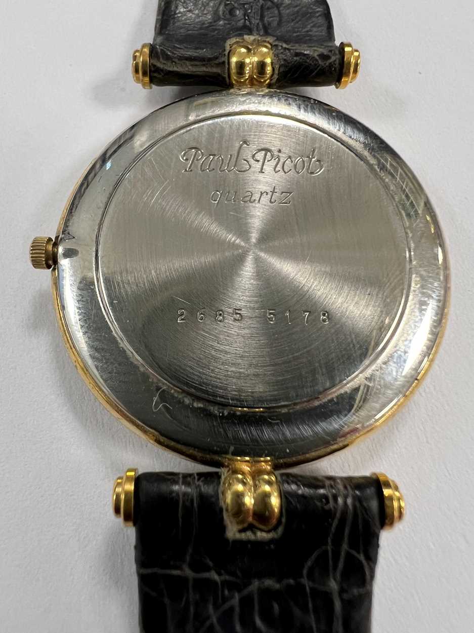 Paul Picot, Genève - A gold plated wristwatch, - Image 2 of 5