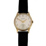Unsigned, retailed by Garrard & Co. - A 9ct gold wristwatch,