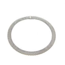 Tiffany & Co - A 'Somerset' mesh style necklace,