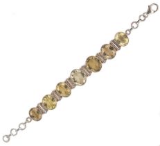 A citrine bracelet,