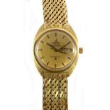 Omega - An 18ct gold 'Constellation' wristwatch,