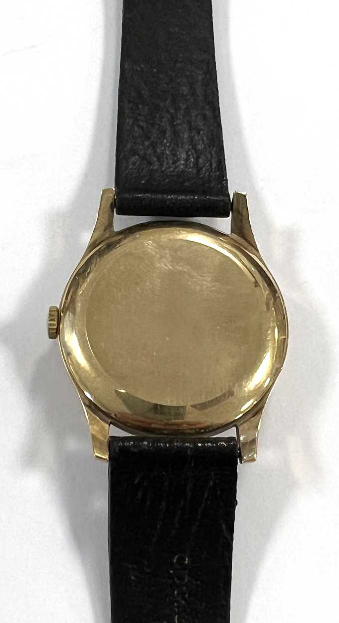 Unsigned, retailed by Garrard & Co. - A 9ct gold wristwatch, - Image 2 of 8