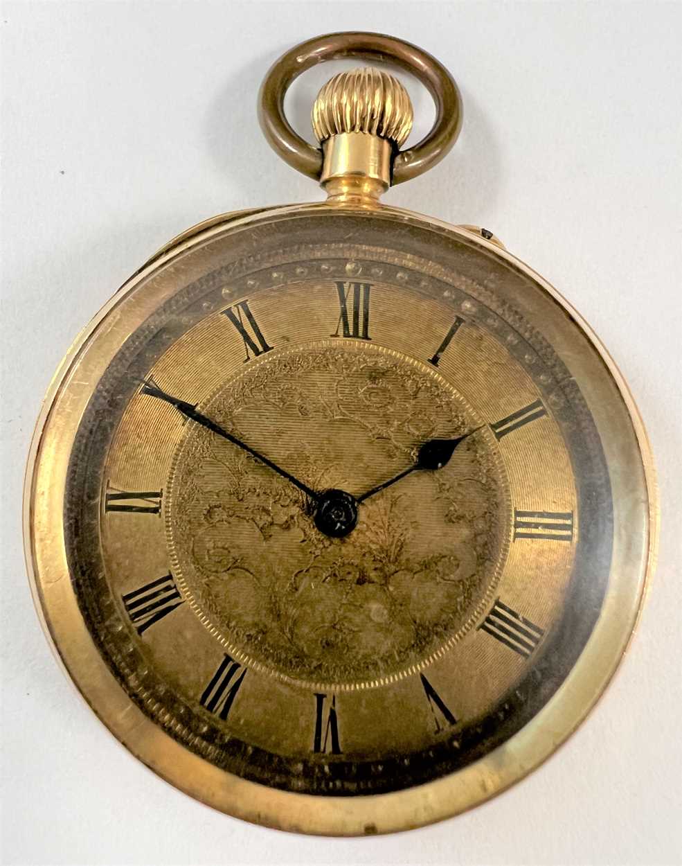 J.W. Benson, London - A Swiss 18ct gold open faced pocket watch with accompanying chain, - Image 2 of 14