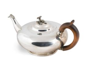 A William IV silver teapot, mark of Paul Storr,