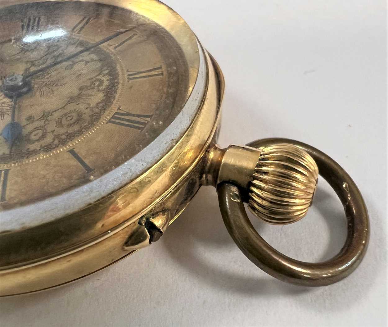 J.W. Benson, London - A Swiss 18ct gold open faced pocket watch with accompanying chain, - Image 4 of 14