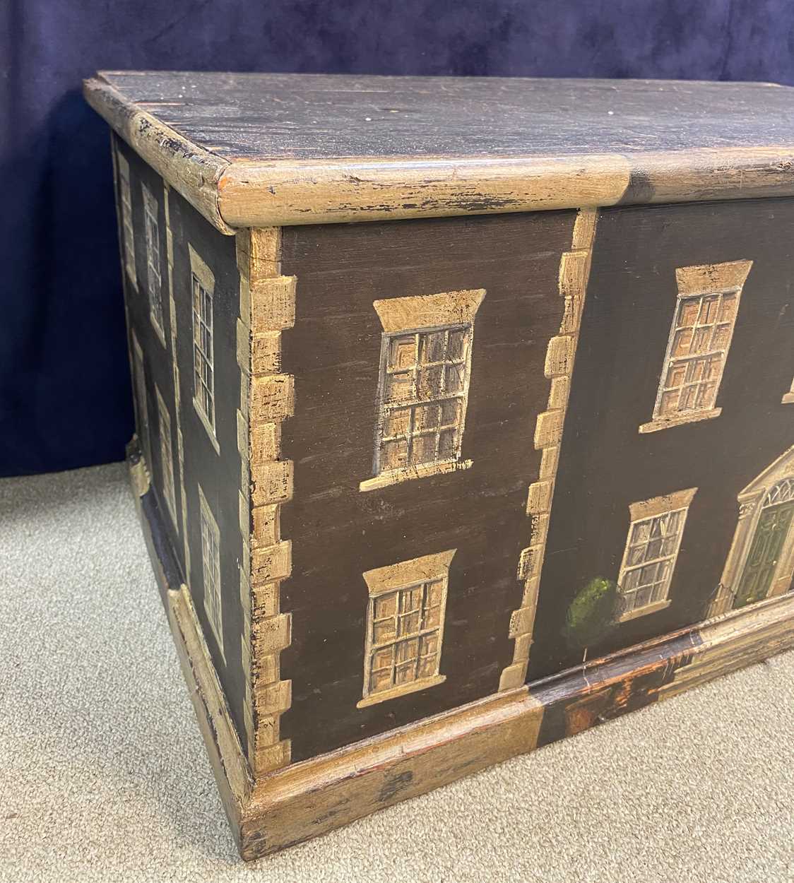 A folk art country house box, 19th century, - Bild 3 aus 9
