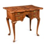 A parquetry lowboy, 19th century,