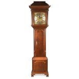 An oak longcase clock, late 18th century,