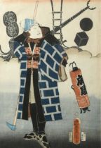 Toyokuni - Kabuki Firefighter,