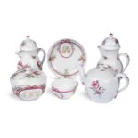 A Volkstedt tea and coffee service, circa 1800,