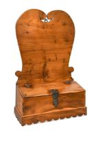 A yew wood candle box,