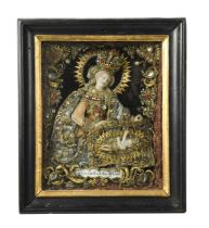 A German reliquary of the Madonna and child, 19th century,