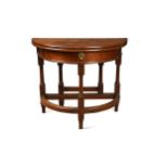 A mahogany fold over tea table, early 18th century,