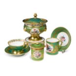 A Paris porcelain service, late 19th century,