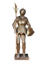 A suit of miniature Maximilian style armour, probably late 19th century,