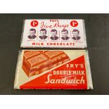 Two Frys Chocolate dummy bars, the five boys with reproduction label.