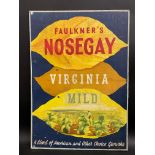 A Faulkner's Nosegay Virginia Mild pictorial showcard, 19 x 27".