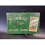 A tinplate Wills's Woodbine Cricket Game, 6 x 4".