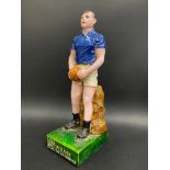 A Players Please advertising figure of a footballer, 11 1/2" h.
