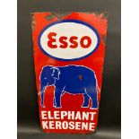 An Esso Elephant Kerosene pictorial enamel sign, by Bengal Enamel, 12 x 24".