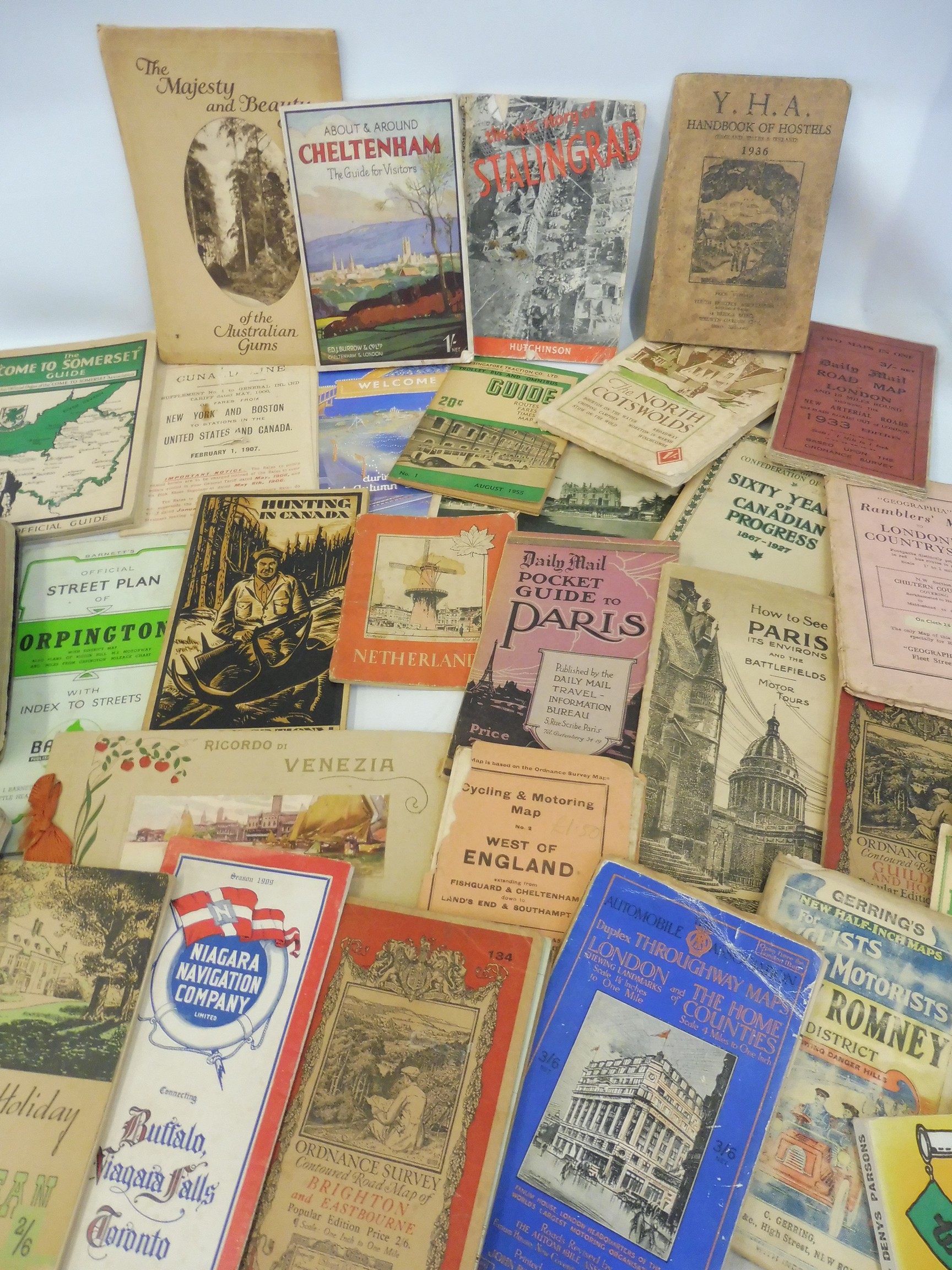 A quantity of maps, stamps, postcards etc. to include Bennet's map and guide of the Thames. - Image 9 of 10