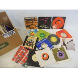 A large quantity of singles from the 1960s to 1980s, different bands and genres.