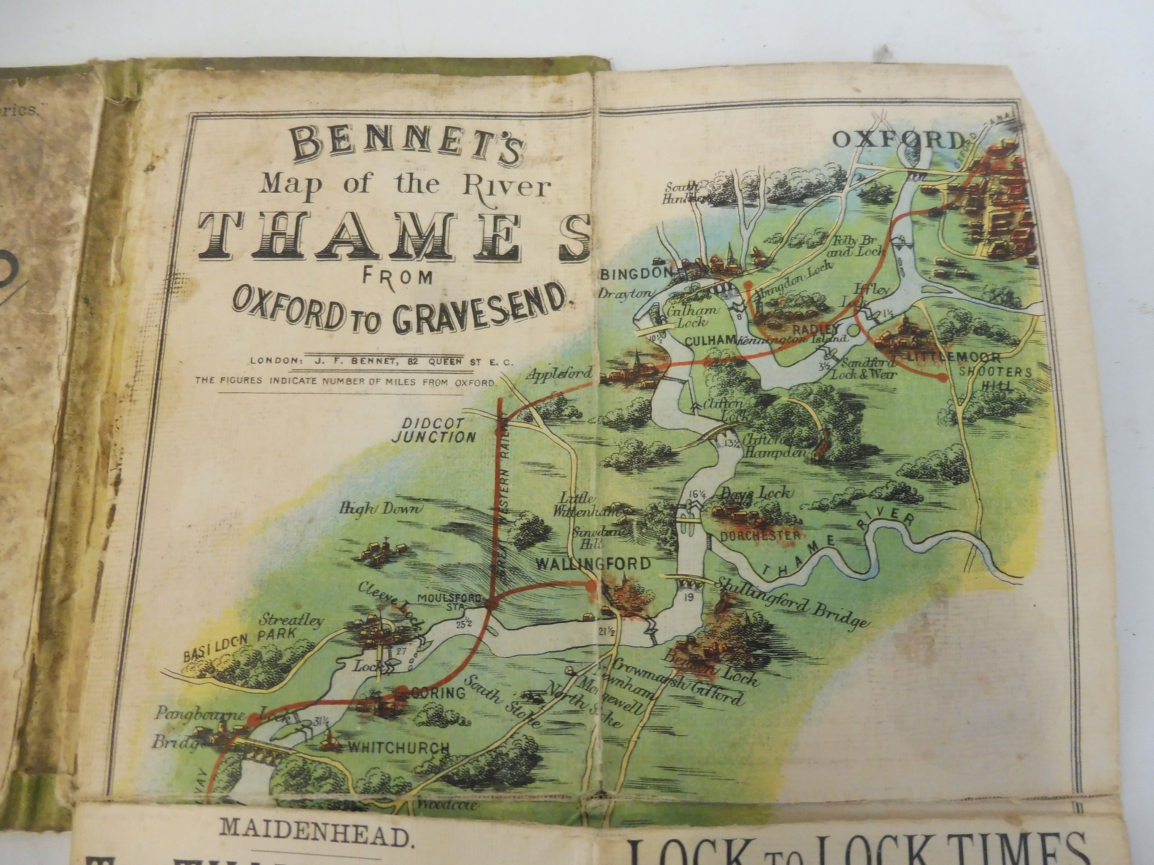 A quantity of maps, stamps, postcards etc. to include Bennet's map and guide of the Thames. - Image 6 of 10