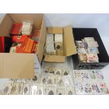 A large quantity of card games and playing cards.