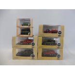 A small selection of Oxford die-cast emergency services fire tenders, seven in total.