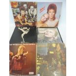 A selection of David Bowie LPs inc. Ziggy Stardust, Pin-ups, Diamond Dogs, various conditions up
