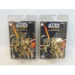 Two unusual carded Star Wars key chains - C3PO and Luke Skywalker.